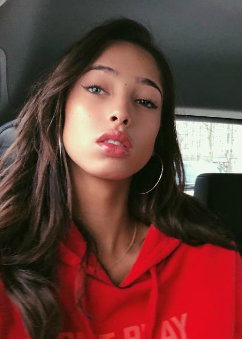 Yasmin Wijnaldum in a selfie in December 2017