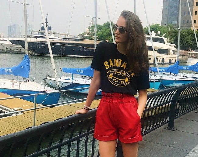 Zuzanna Bijoch as seen in New York in July 2018