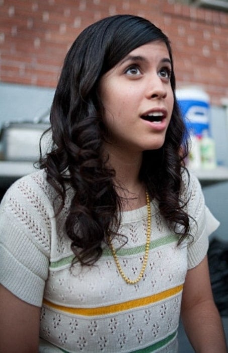 Ashly Burch as seen in 2010 on the set of her film 'Must Come Down'