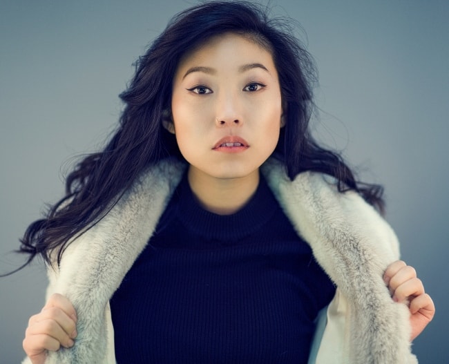 Awkwafina posing for a click in June 2018