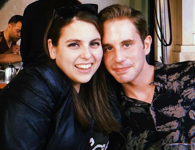 Beanie Feldstein and Ben Platt as seen in September 2018