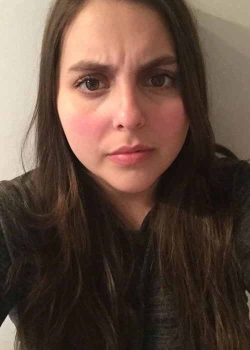 Beanie Feldstein in an Instagram selfie as seen in March 2017