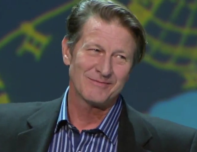 Brett Cullen presenting the Soundtrack Award at the Texas Film Hall of Fame in October 2012