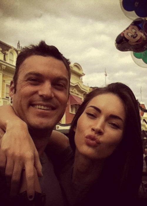 Brian Austin Green and Megan Fox in a selfie in September 2014