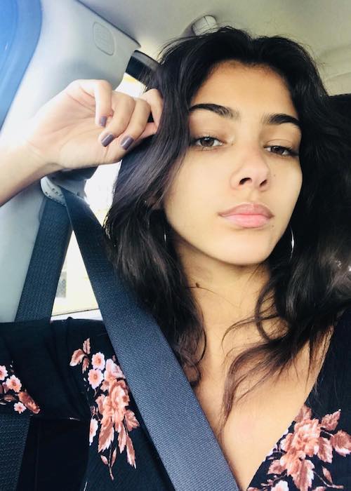 Brittany Noon in a car selfie in June 2018