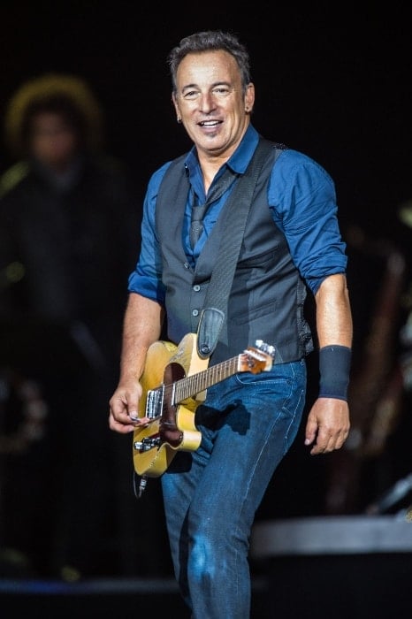 Bruce Springsteen as seen while performing at the Roskilde Festival 2012