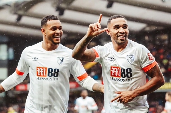 Callum Wilson (Right) as seen with Joshua King Jr. in October 2018