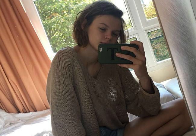 Cara Taylor in an Instagram selfie as seen in October 2017