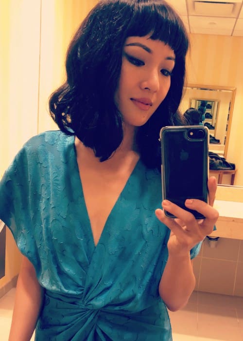 Constance Wu in a selfie in March 2018