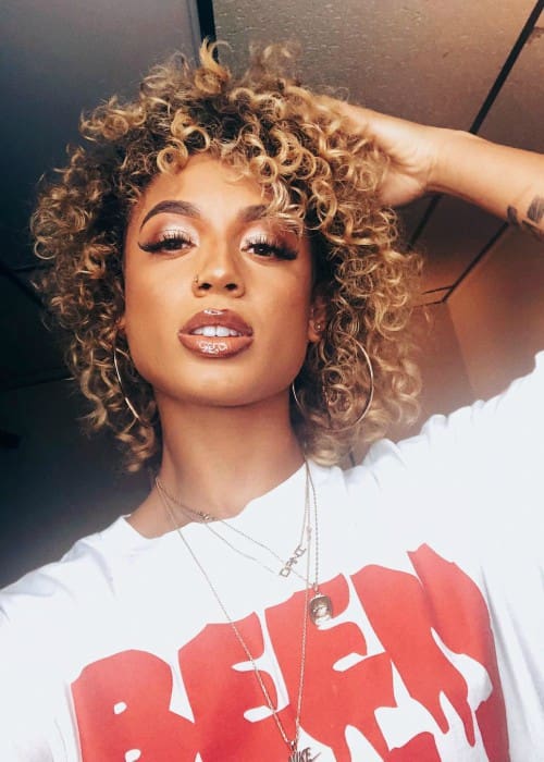 DaniLeigh in a selfie as seen in August 2018