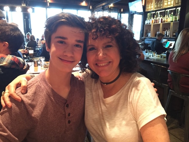 Daniel DiMaggio with Susie Essman in May 2018