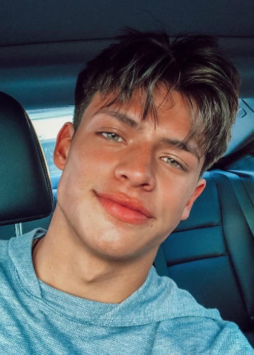 Dylan Jordan in an Instagram selfie as seen in July 2018