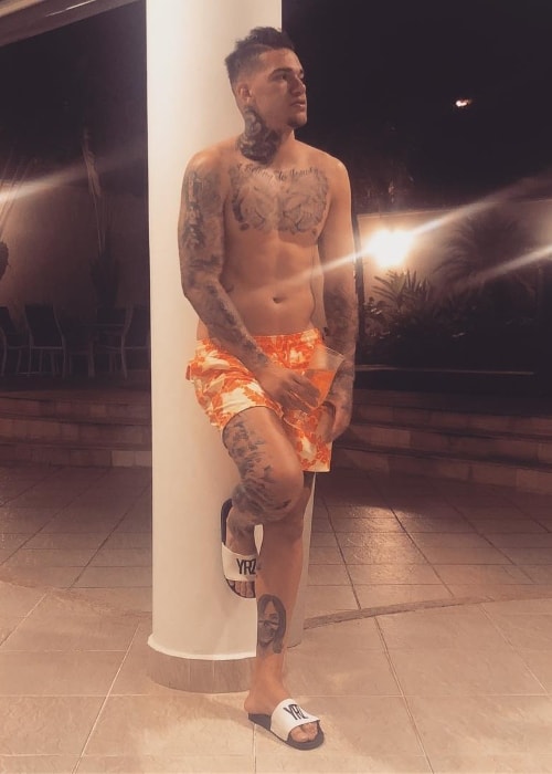 Ederson as seen while relaxing in May 2018