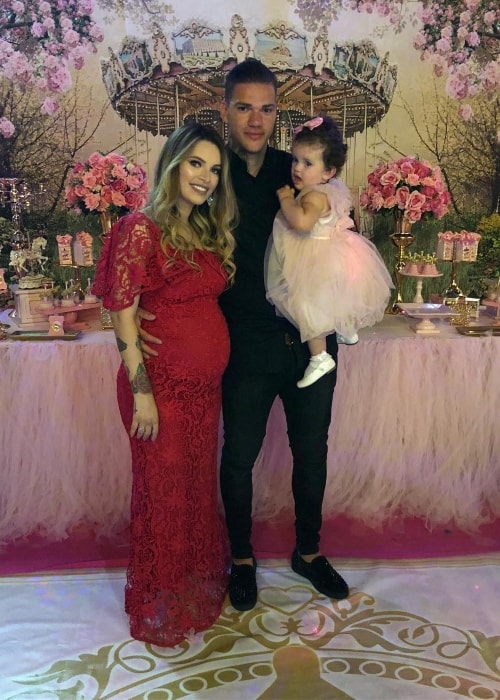 Ederson with his family in July 2018