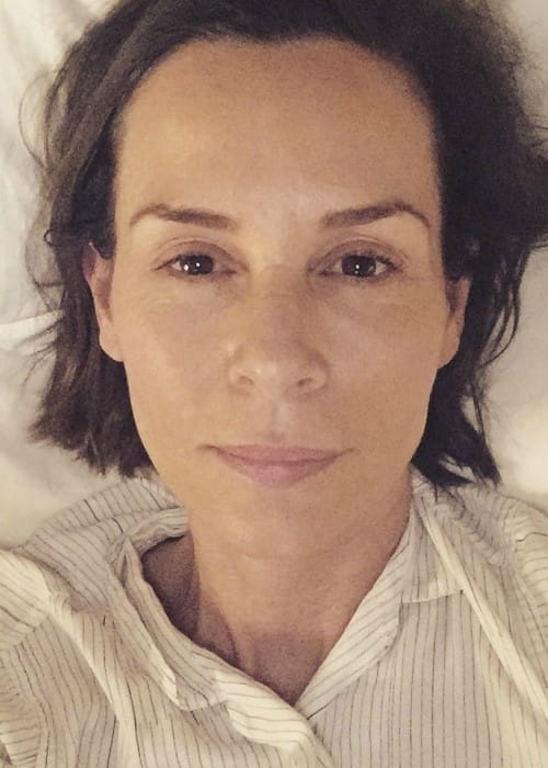 Embeth Davidtz in a selfie in July 2016