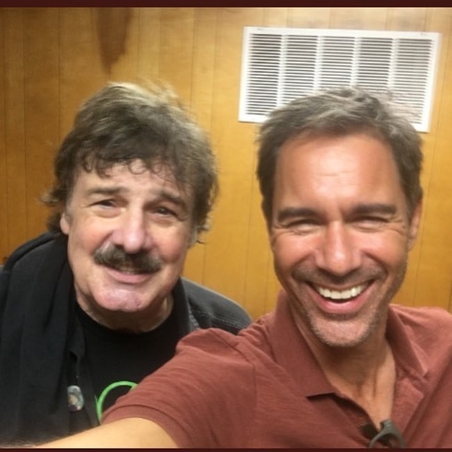 Eric McCormack (Right) in a selfie with Burton Cummings in September 2018