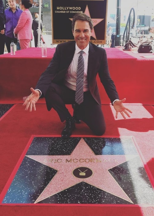 Eric McCormack as seen at Hollywood Walk of Fame in September 2018