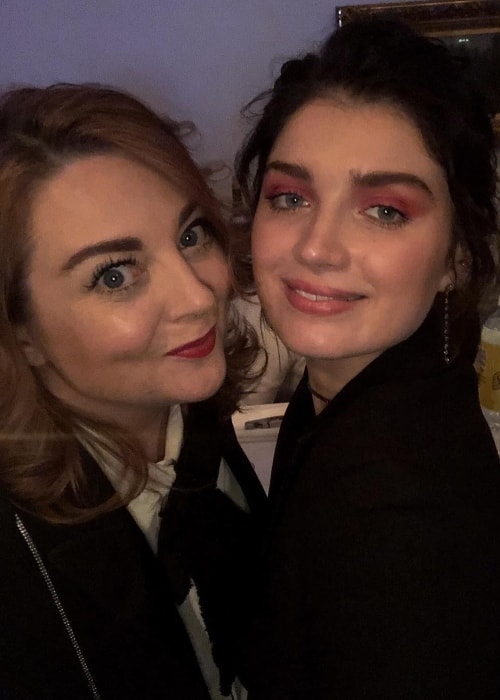 Eve Hewson (Right) with Samantha Barry in June 2018