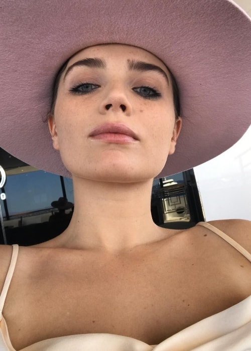 Eve Hewson in a selfie in August 2017