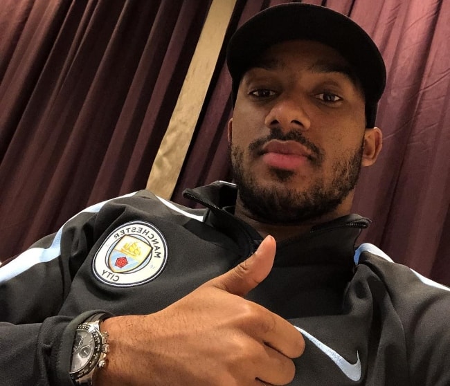 Fabian Delph in a selfie in November 2017