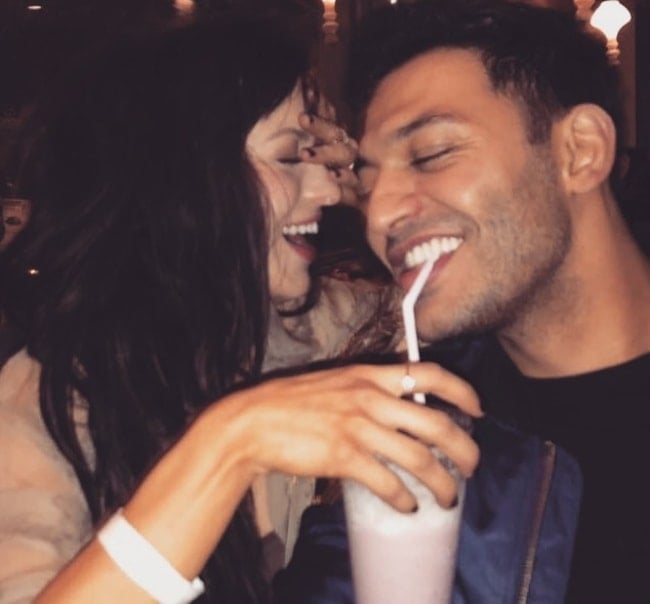 Francesca Eastwood with Alexander Wraith in June 2018