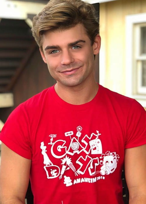 Garrett Clayton as seen in October 2018