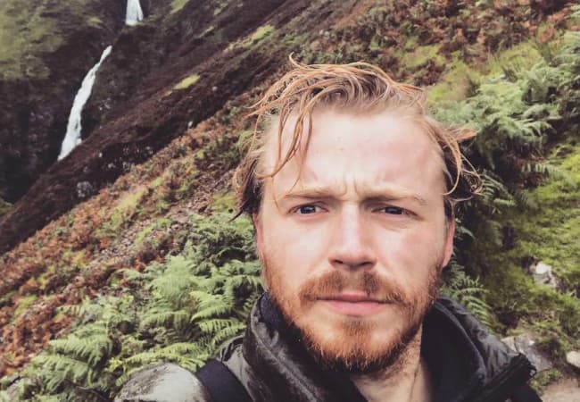 Jack Lowden in an Instagram selfie as seen in August 2018