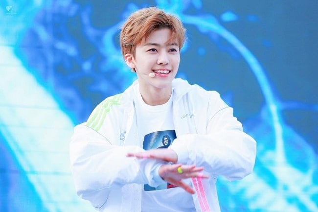 Jaemin as seen during one of his performances