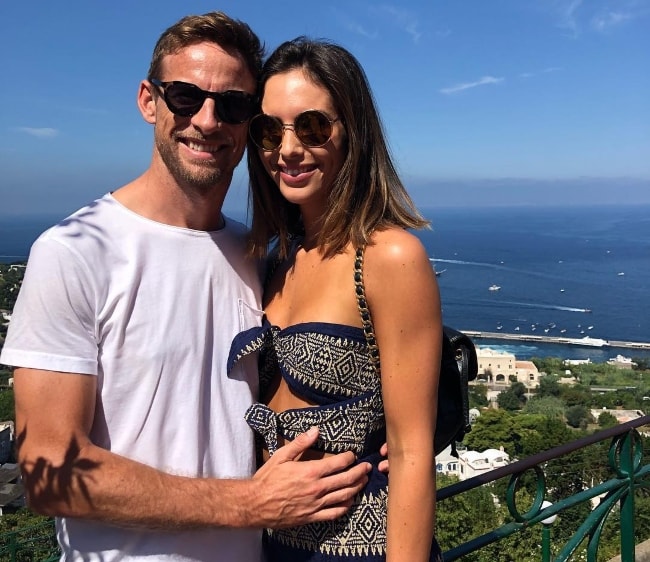 Jenson Button with Brittny Ward