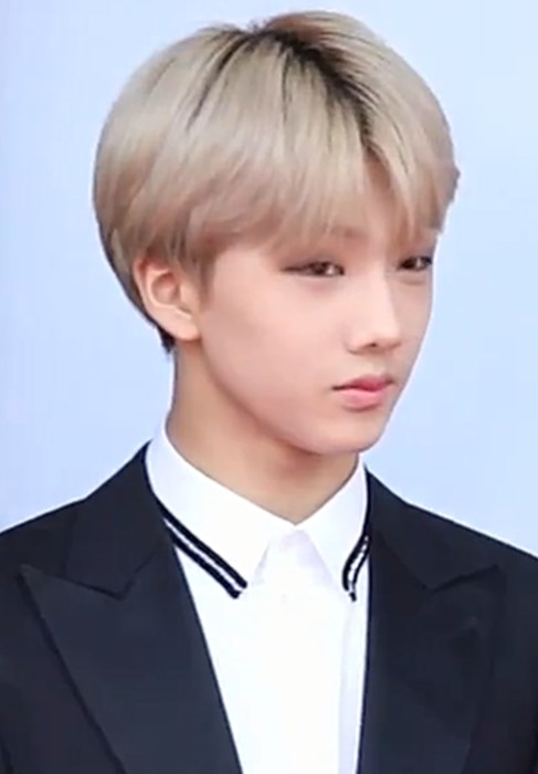 Jisung during an interview on the red carpet of the 24th Dream Concert in May 2018