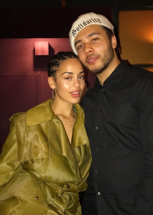 Joel Compass with Jorja Smith at Royal Albert Hall in September 2017