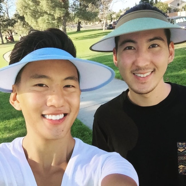 Justin Rod (Left) in a selfie with Andrew Moon at Mile Square Regional Park in August 2015