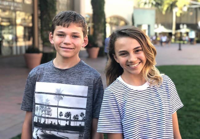 Kayla Davis and Tyler Davis as seen in September 2018