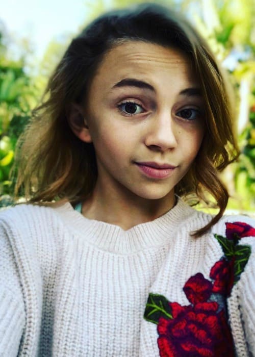 Kayla Davis in a selfie in December 2017