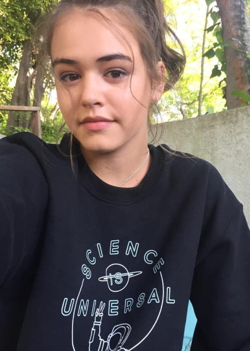 Kaylee Bryant in a selfie as seen in April 2017
