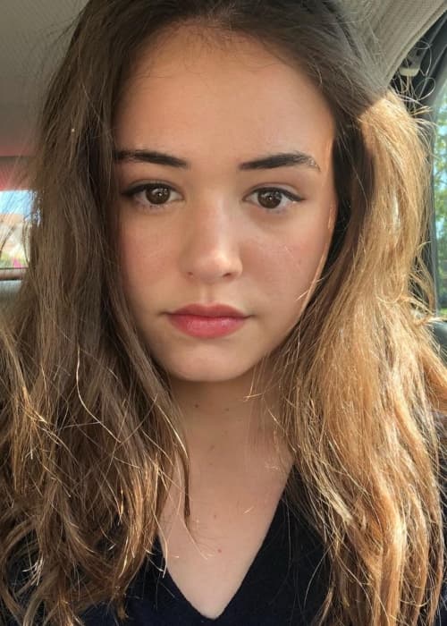 Kaylee Bryant in an Instagram selfie as seen in May 2018