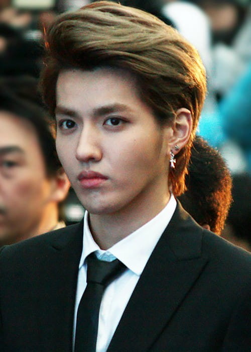 Kris Wu at the Hallyu Star Street in March 2014