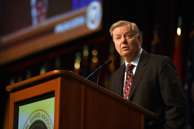 Lindsey Graham as seen while addressing the National Guard Association of the United States 138th General Conference in September 2016