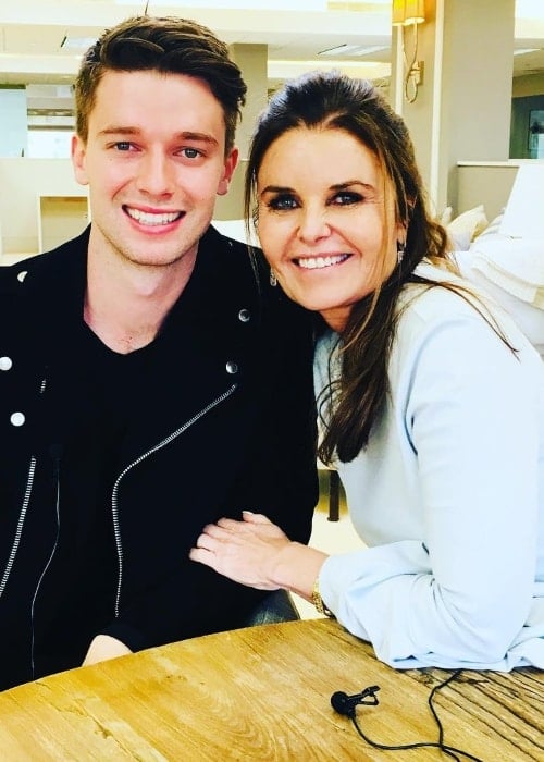Maria Shriver with her son in March 2018