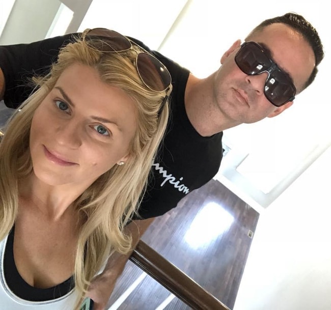 Mike Sorrentino in a selfie with Lauren Elizabeth in July 2018