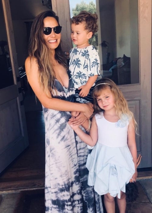 Moon Bloodgood enjoying her family time in June 2018