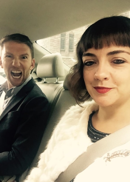 Neyla Pekarek in a car-selfie with Jeff in September 2017