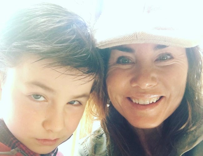 Owen Vaccaro in a selfie with his mother as seen in May 2017