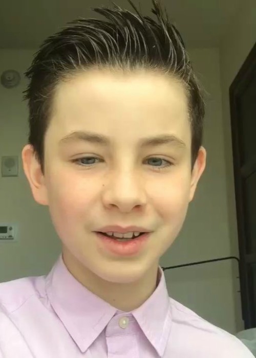 Owen Vaccaro in an Instagram selfie as seen in July 2018