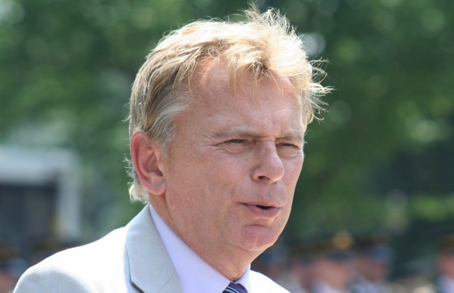 Pat Sajak during the National Memorial Day Parade in May 2011