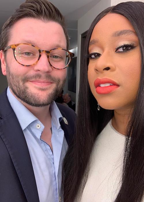 Phoebe Robinson in a selfie with a friend in October 2018