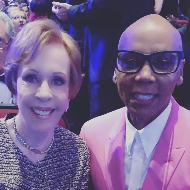 RuPaul as seen with Carol Burnett in September 2018