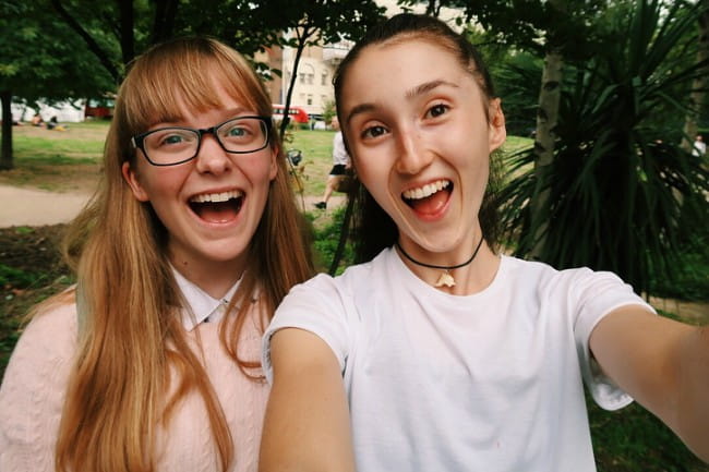 Ruby Granger (Left) and Holly Gabrielle in a selfie in August 2018