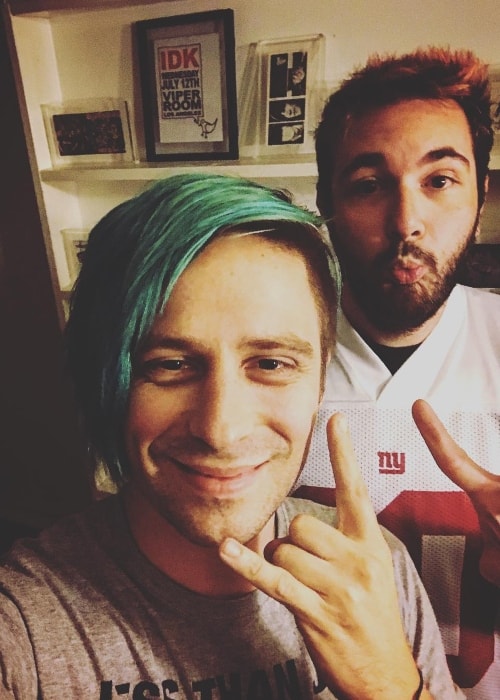 Ryan Seaman (Left) in a selfie with Mike Fishkin in July 2017