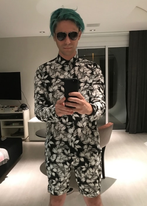 Ryan Seaman in a mirror selfie in Rio de Janeiro in August 2017